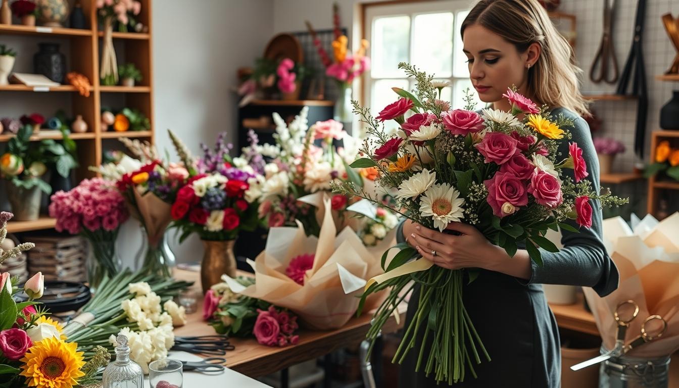 Seasonal flower arrangements
